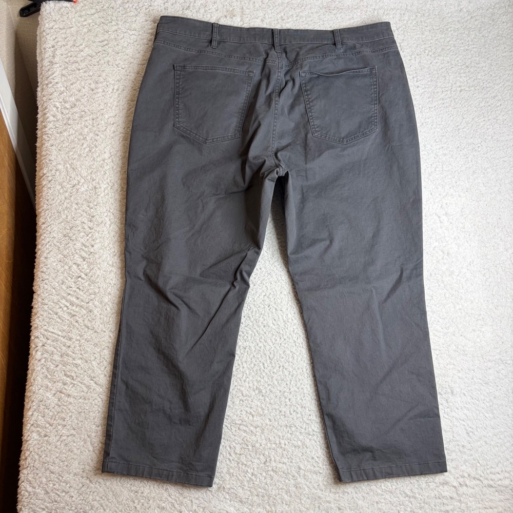Flint and Tinder 365 Pants Mens 42x32 Athletic Tapered Fit Gray Chino Trousers